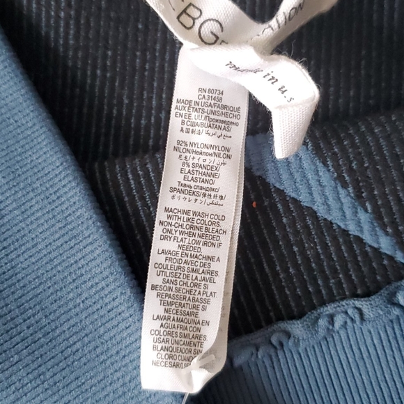 BCBGENERATION Ribbed Palm Leaf Tube Bodycon Skirt - Picture 5 of 6